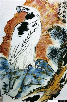 Traditionelle chinesische Kunst Werke - Li Kuchan Adler auf Baum traditionellen Chinesischen